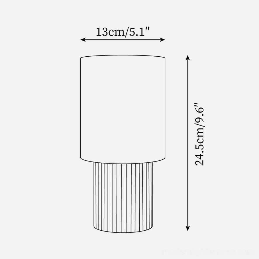 Warm white integrated LED table lamp with 50,000-hour lifespan, contemporary living room lifestyle scene demonstrating design versatility and appeal