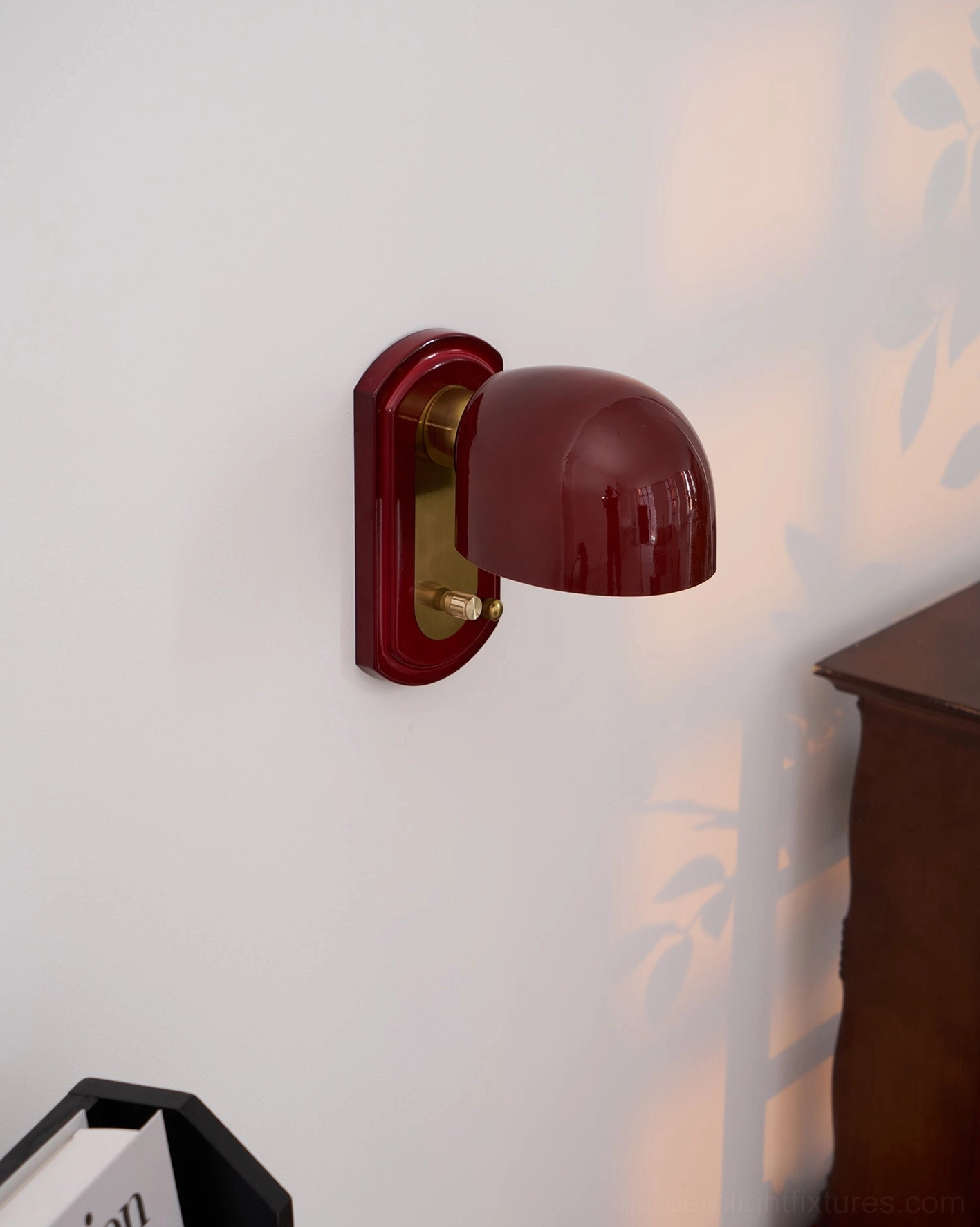 Lolita dome wall sconce showing LED-compatible 40W bulb capacity for energy-efficient sustainable lighting