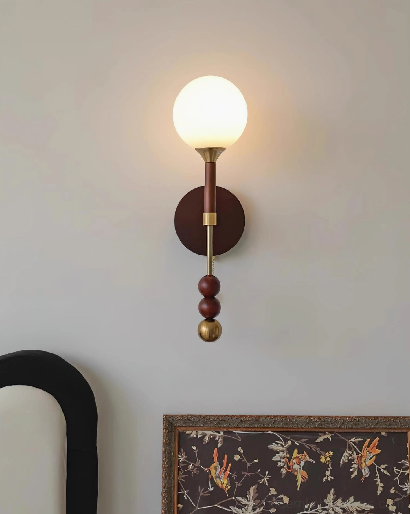 Lolli wall lamp designed for modern interior spaces with artistic sculptural presence