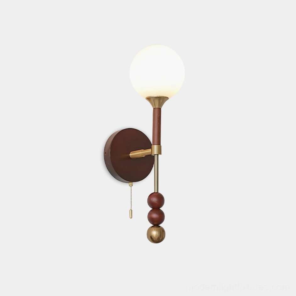 Lolli wall mounted sconce with geometric design and modern minimalist aesthetic