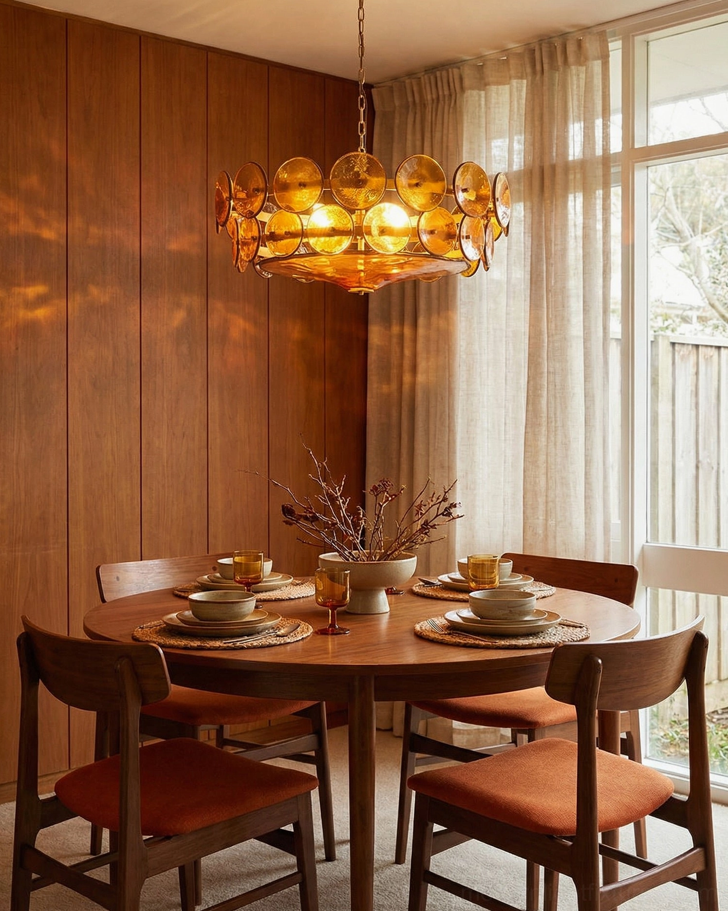 Lorenzo hand-cast glass chandelier detailed view showing texture and refracted light patterns