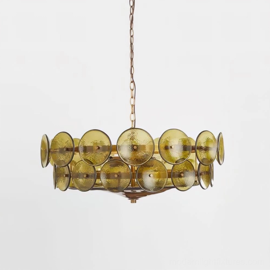 Lorenzo olive green glass chandelier botanical tone distinctive lighting
