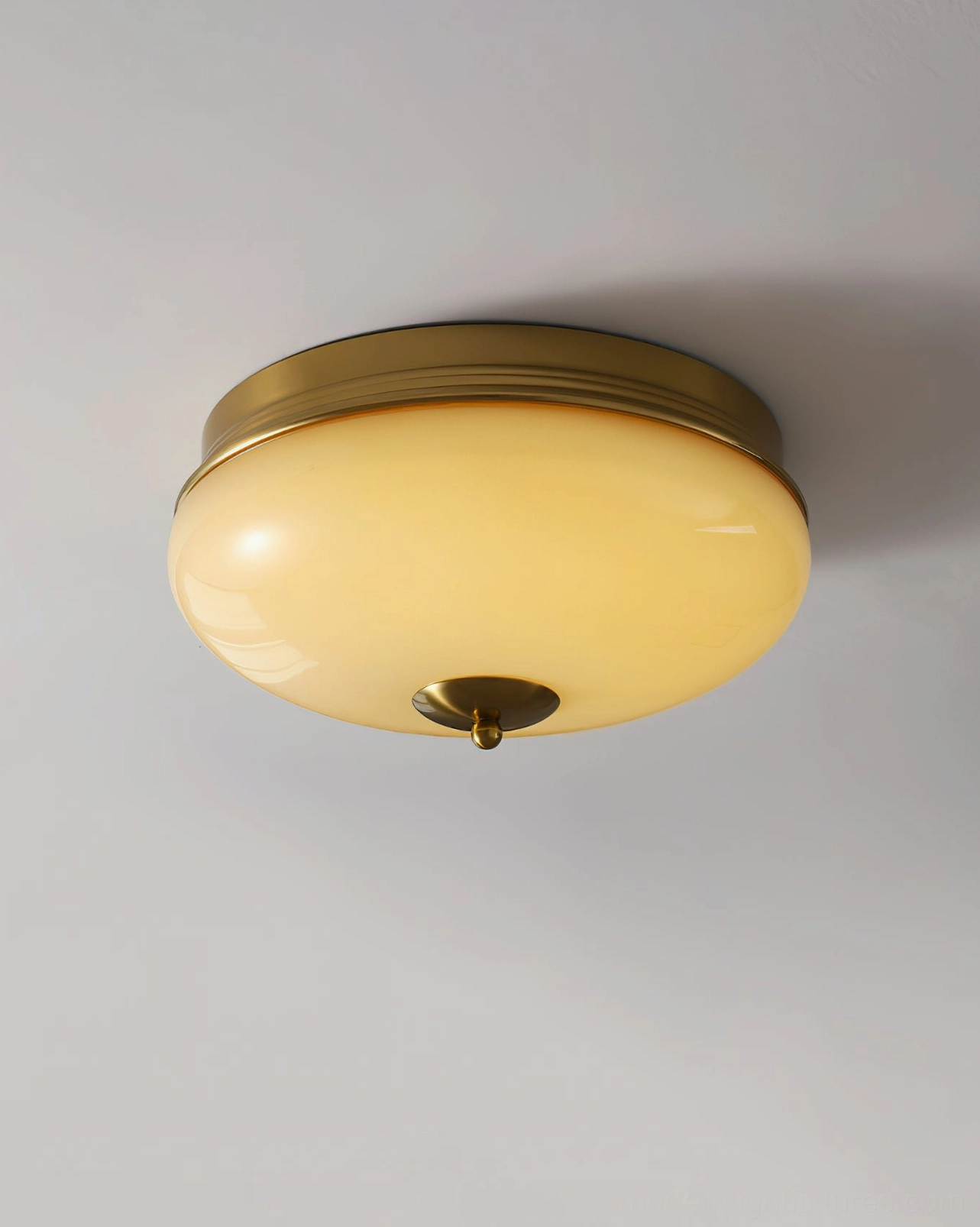 Ludo round flush mount ceiling light minimalist design with integrated LED technology