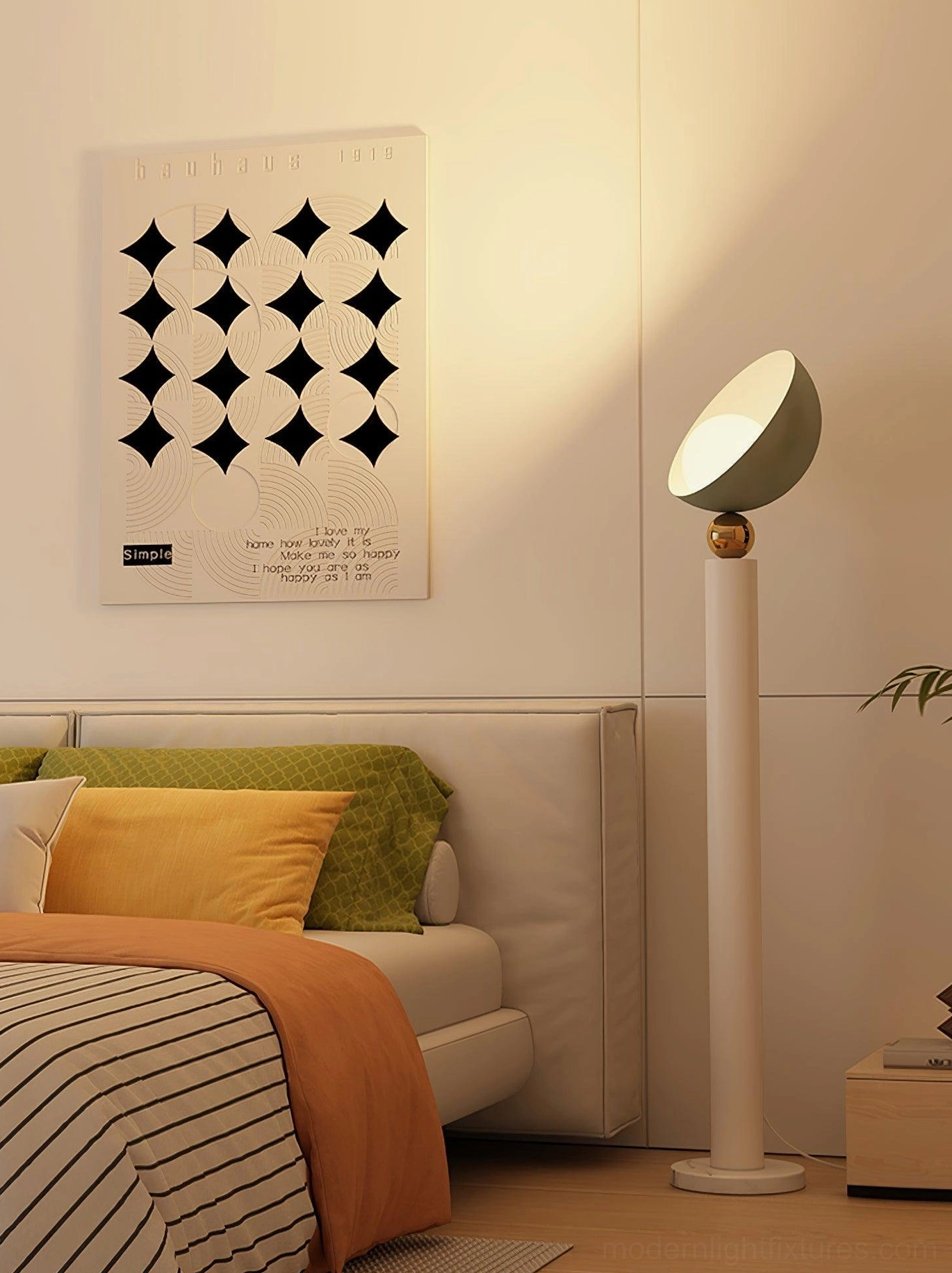 Lulu modern floor lamp sculptural geometric design contemporary home decor accent piece