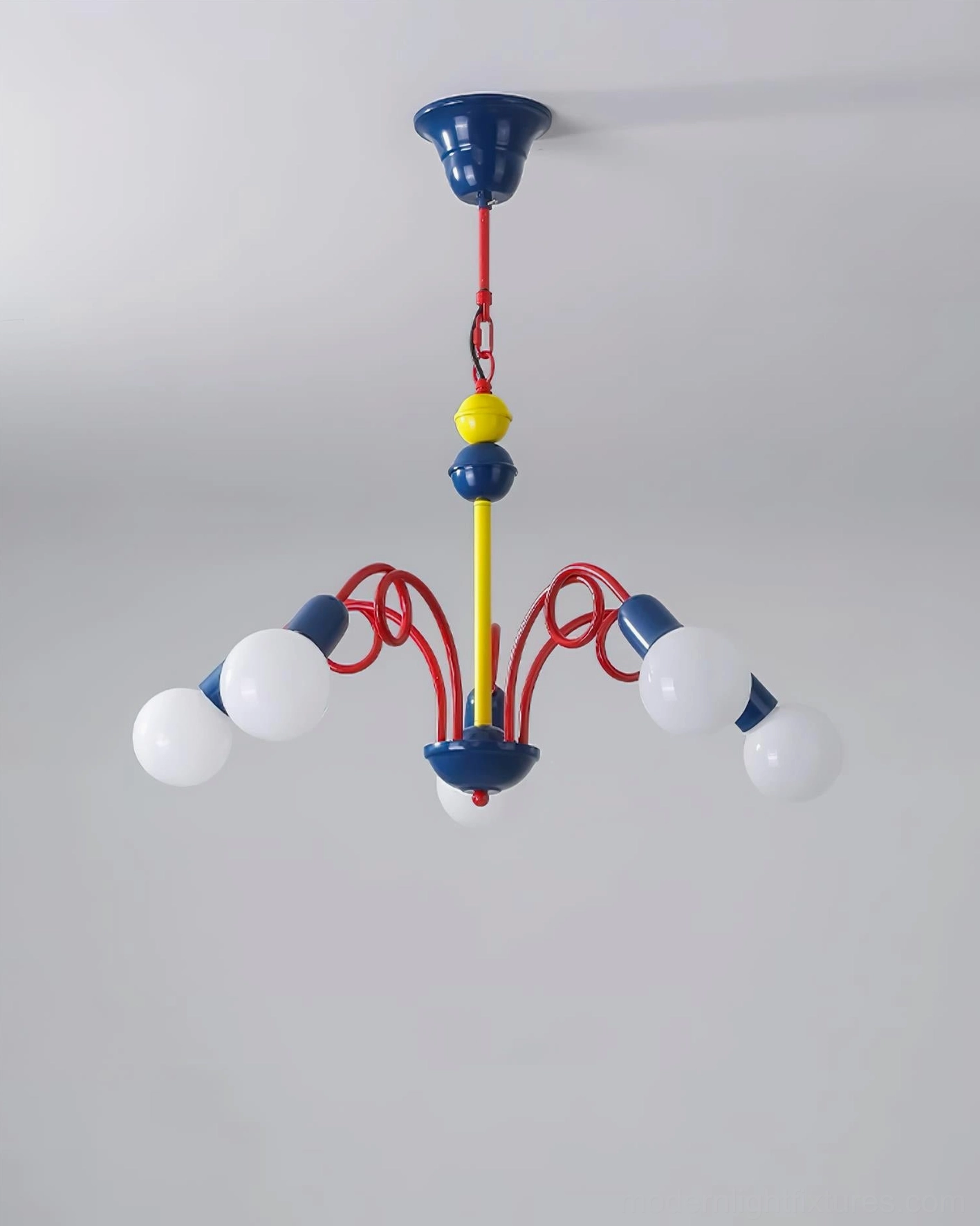 Luminosa multicolor pendant fixture artistic detail emphasizing sculptural form and design expression