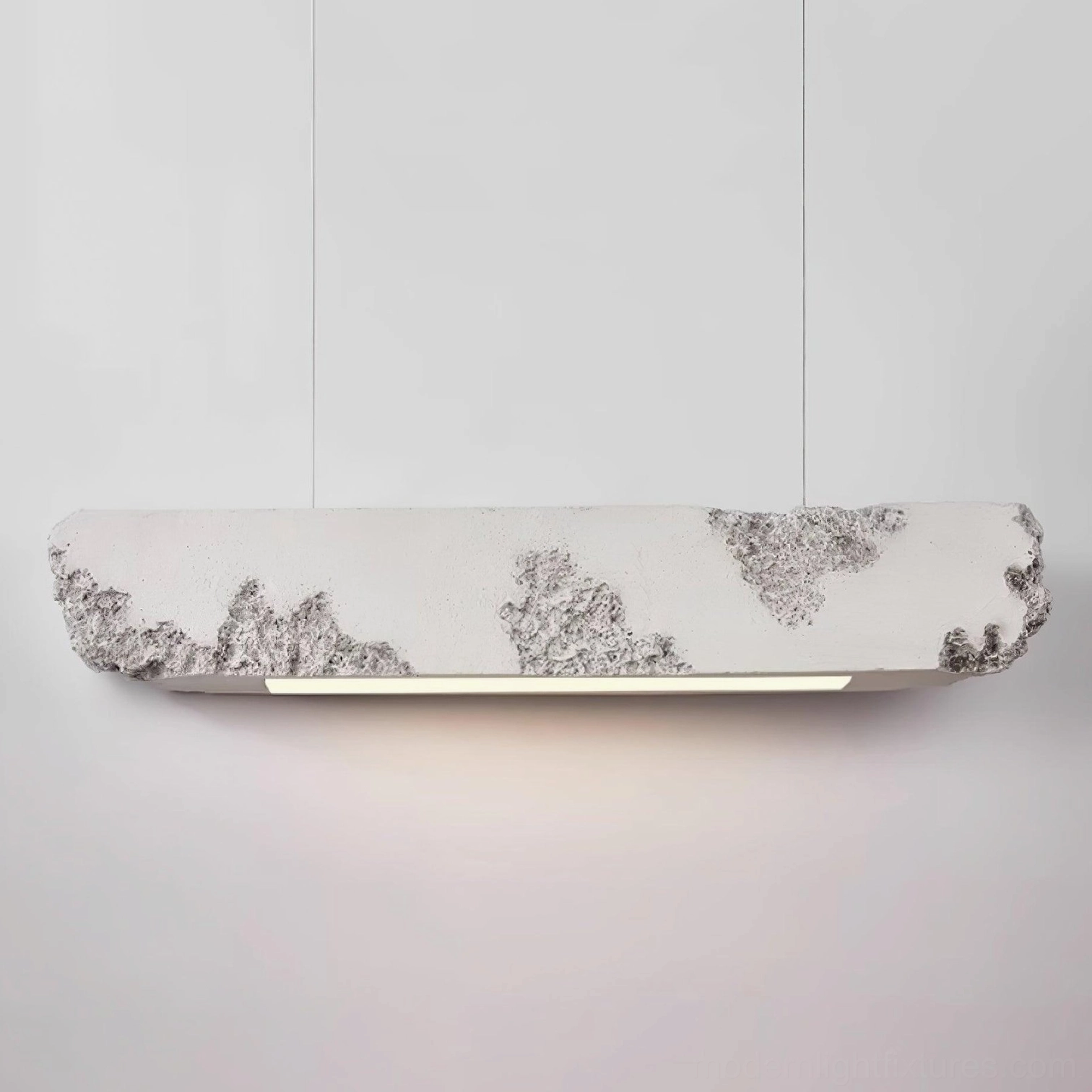 Model A Lunar Gleam white pendant light - size variant professional product photography