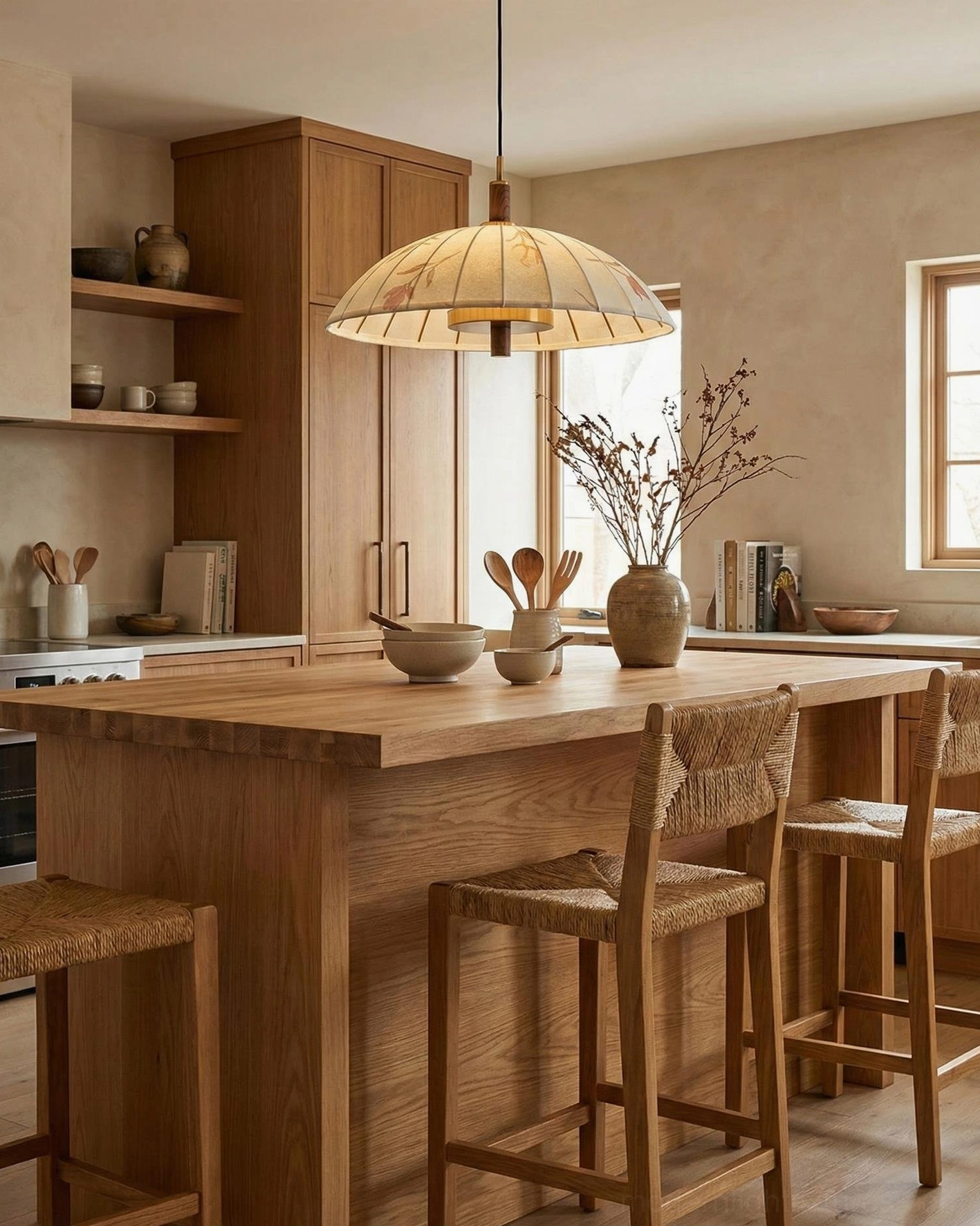 Lunaro pleated dome pendant light modern design with brass metal accents and premium fabric construction