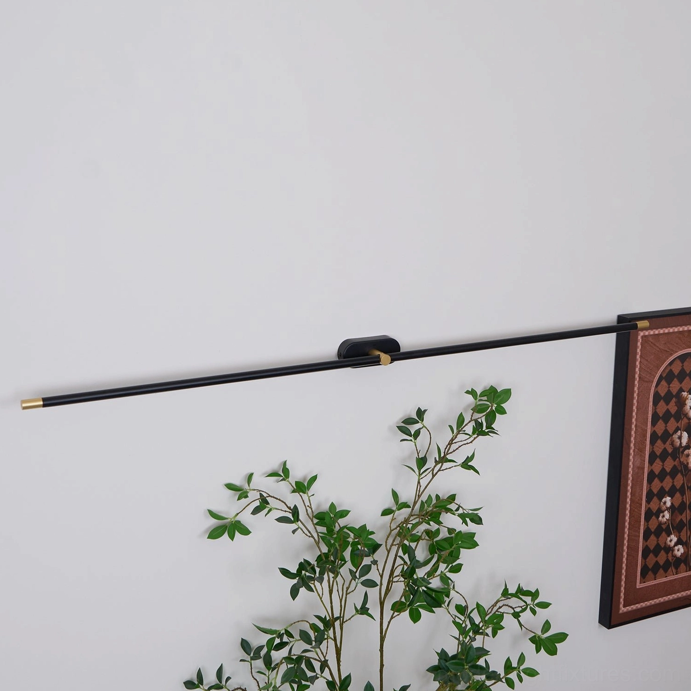 Contemporary wall sconce gold black finish options luxury hotel inspired residential design