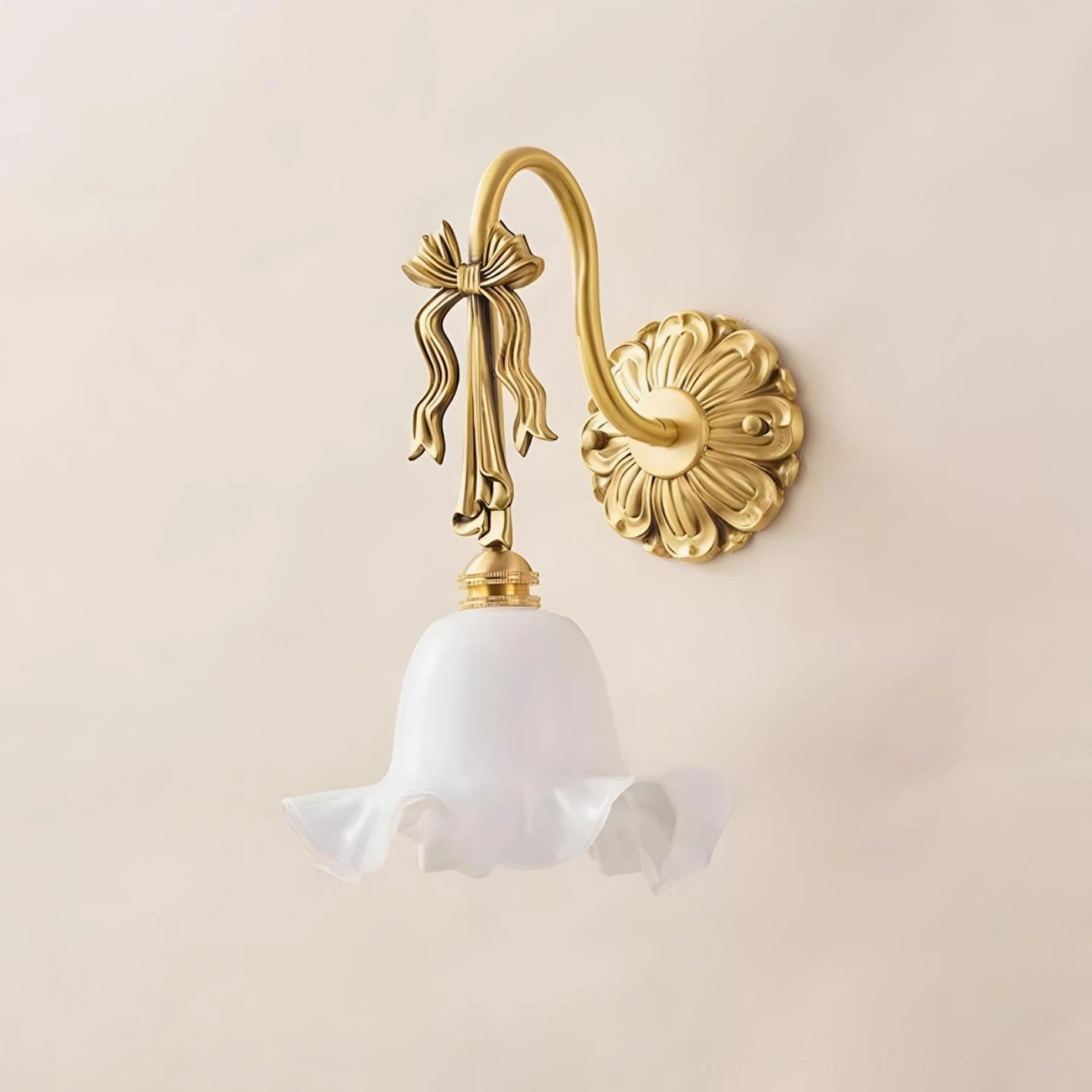 Lysette wall sconce styled in elegant interior design context demonstrating French romantic aesthetic and sophisticated home décor application