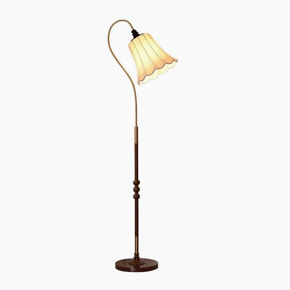Magnolya vintage floor lamp entryway foyer styling retro design warm glow decorative metal framework