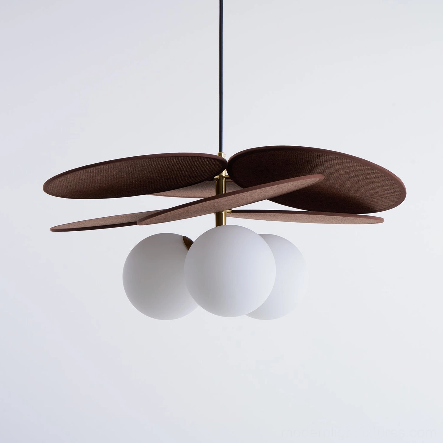 Mahalo wooden pendant lamp architectural photography showing sculptural form and proportions