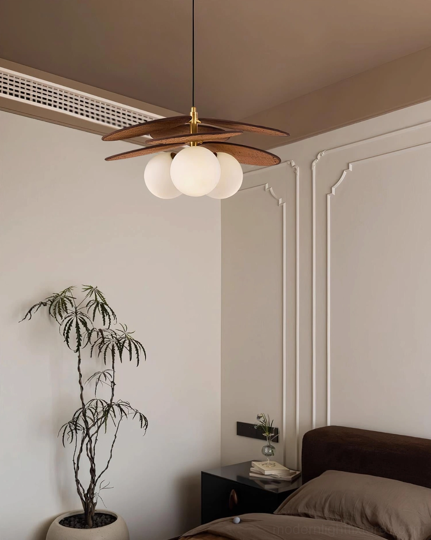 Mahalo pendant light installation over dining table showing proper height and positioning