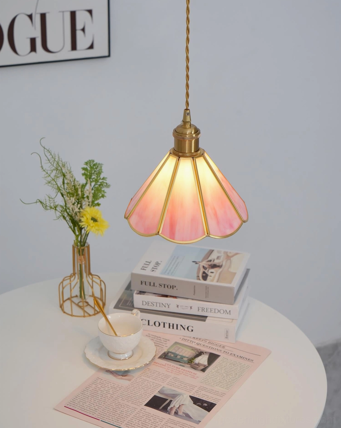 Maki pendant light fixture electrical components and hardwired installation specifications