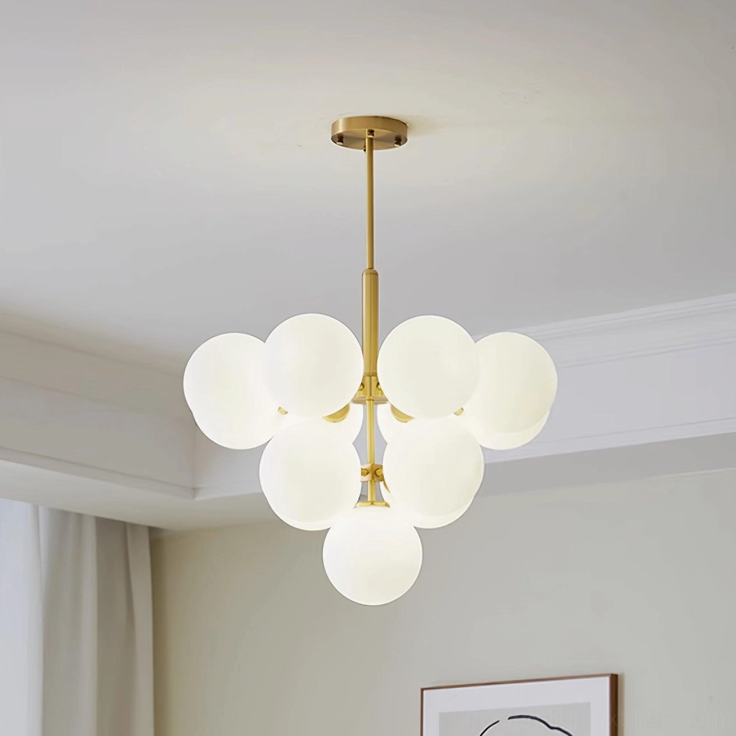 Marais Pointe modern cluster chandelier multiple globe arrangement artistic design