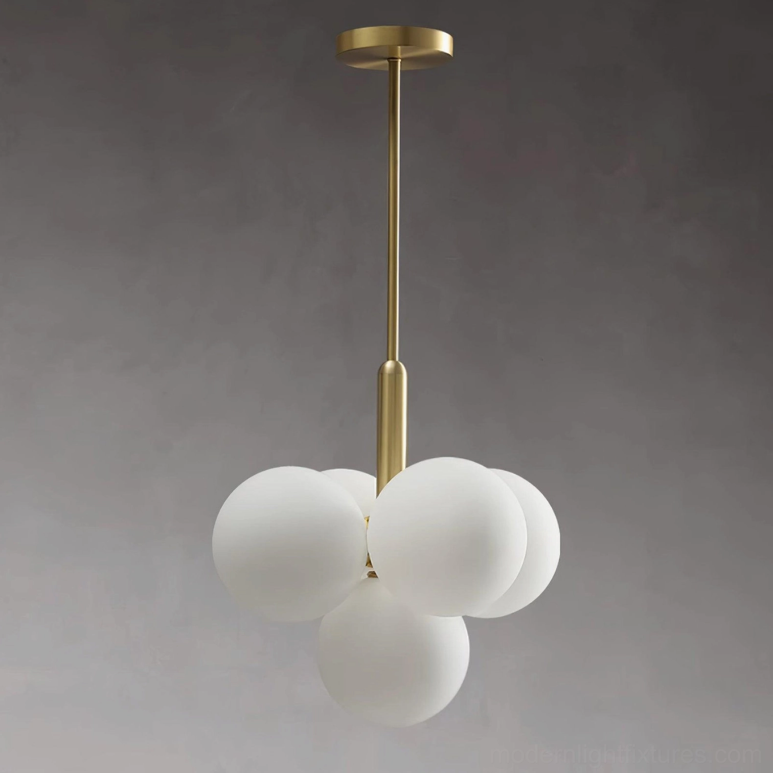 Marais Pointe glass globe chandelier luxury residential interior application