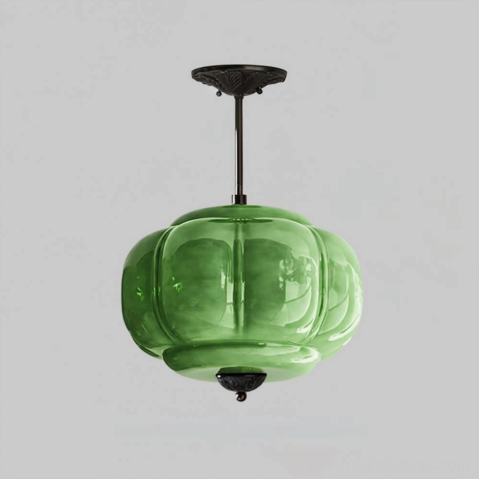 Maravine ceiling lamp variant black and green color combination