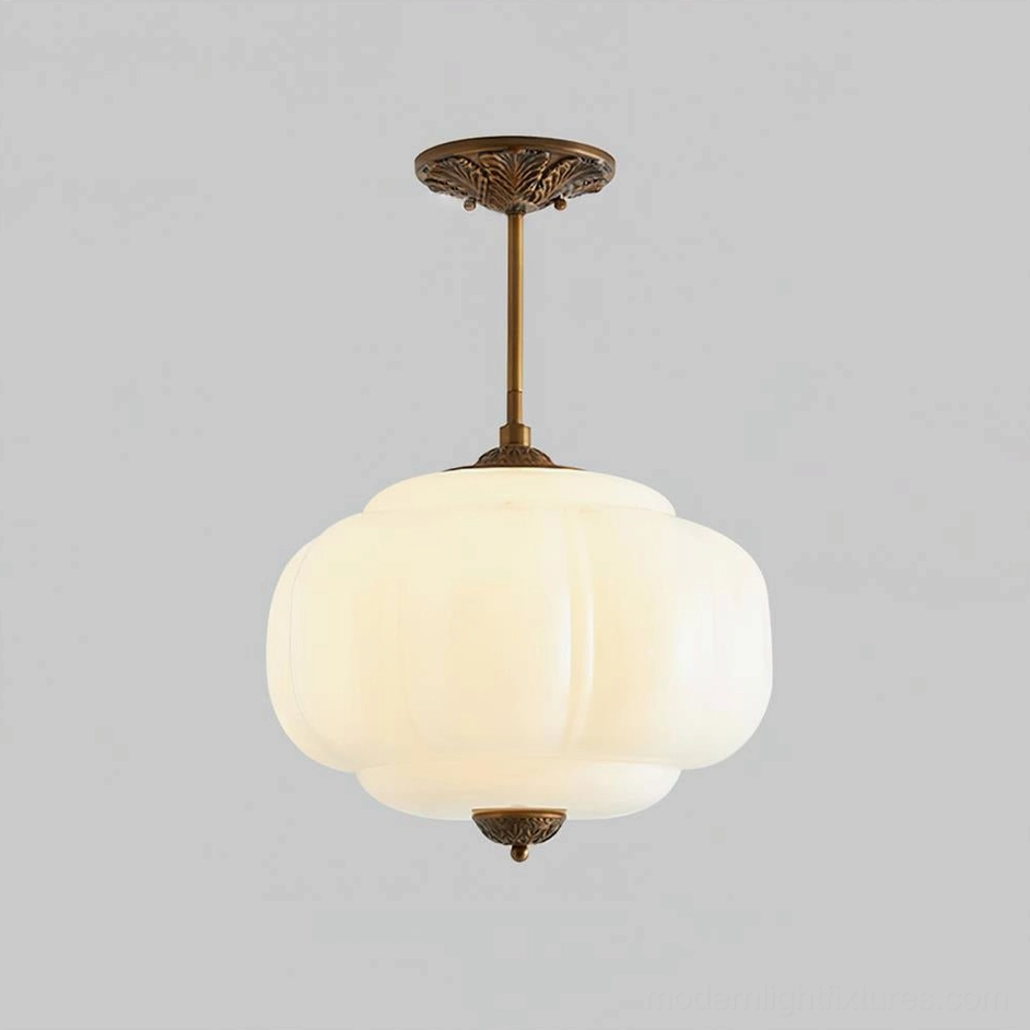 Maravine ceiling lamp variant gold and white color combination