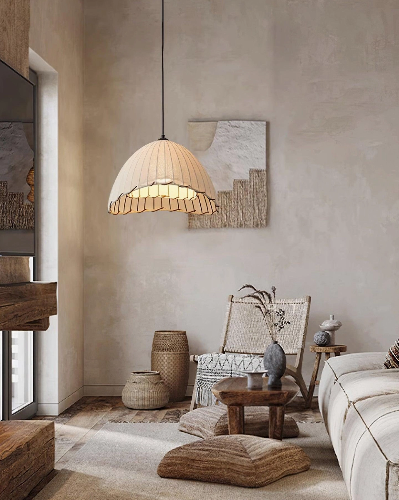 Black and white Maris pendant lamp combination in contemporary dining space