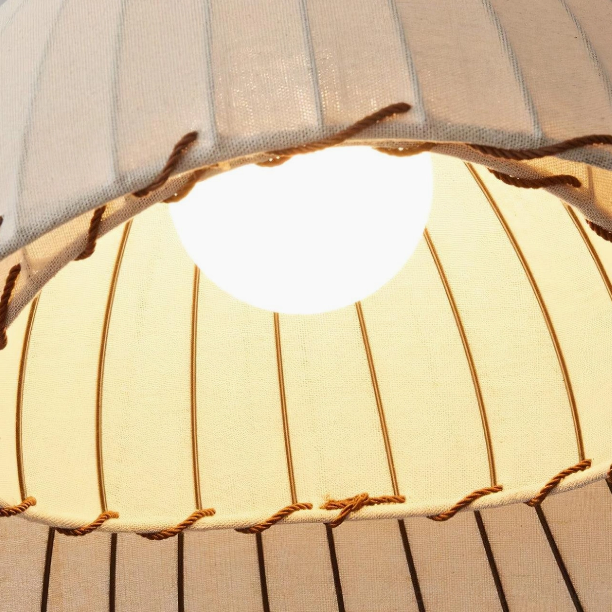 Maris pleated linen pendant lamp specifications and technical features overview