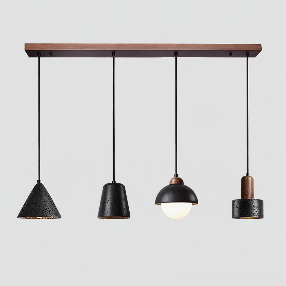 Model I Marnox pendant light cluster with 80cm width for standard dining room applications