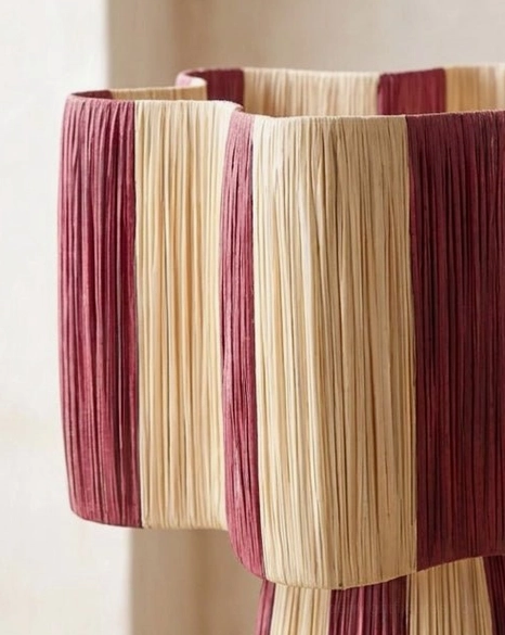 Maruvia table lamp styled in Mediterranean bohemian bedroom with natural textiles and earth-tone furnishings