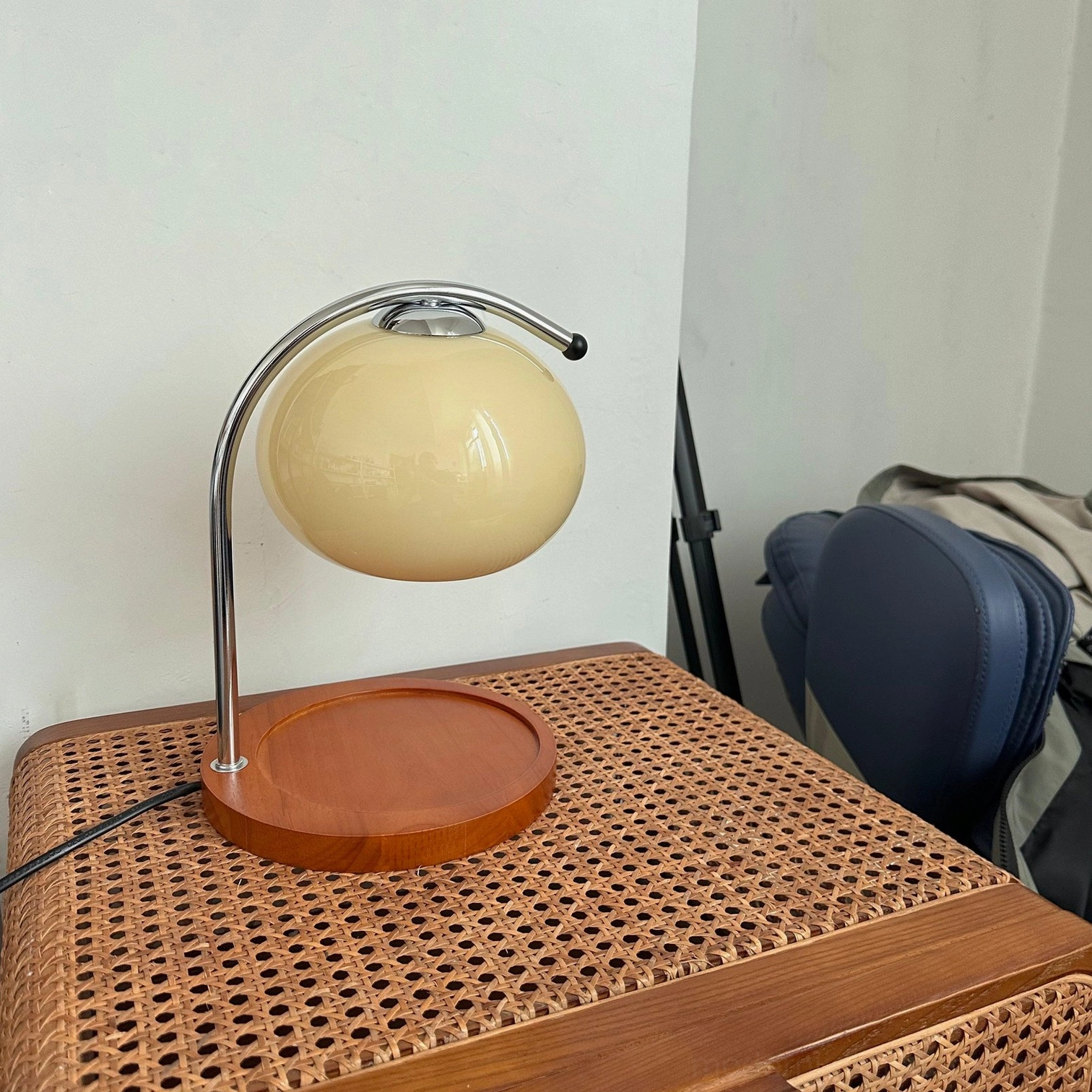 Mauri halogen candle warmer lamp color options including brown, beige, orange, yellow, and smoke gray finishes