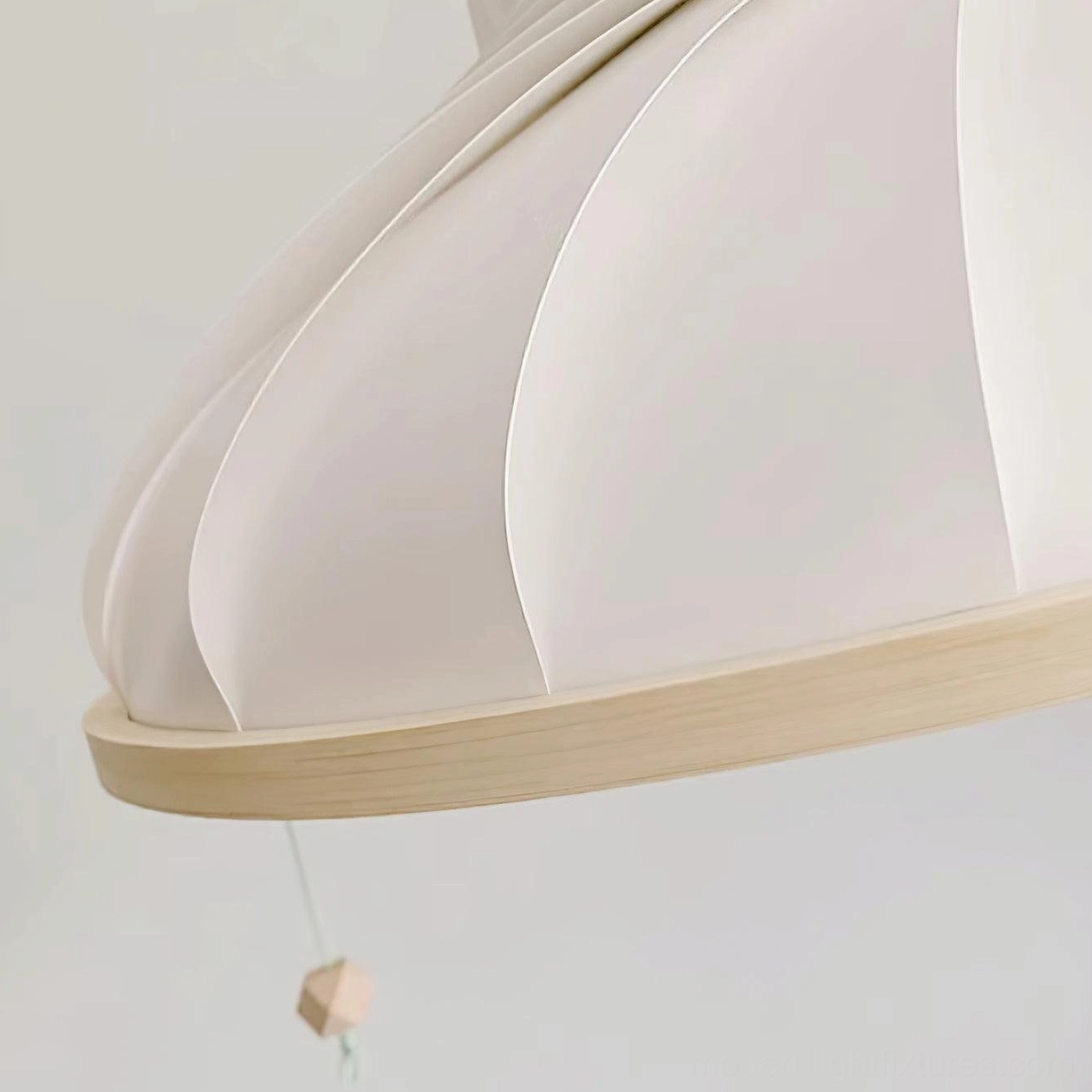 Meblo wave pendant light modern design overview showing complete fixture with adjustable wire and installation readiness