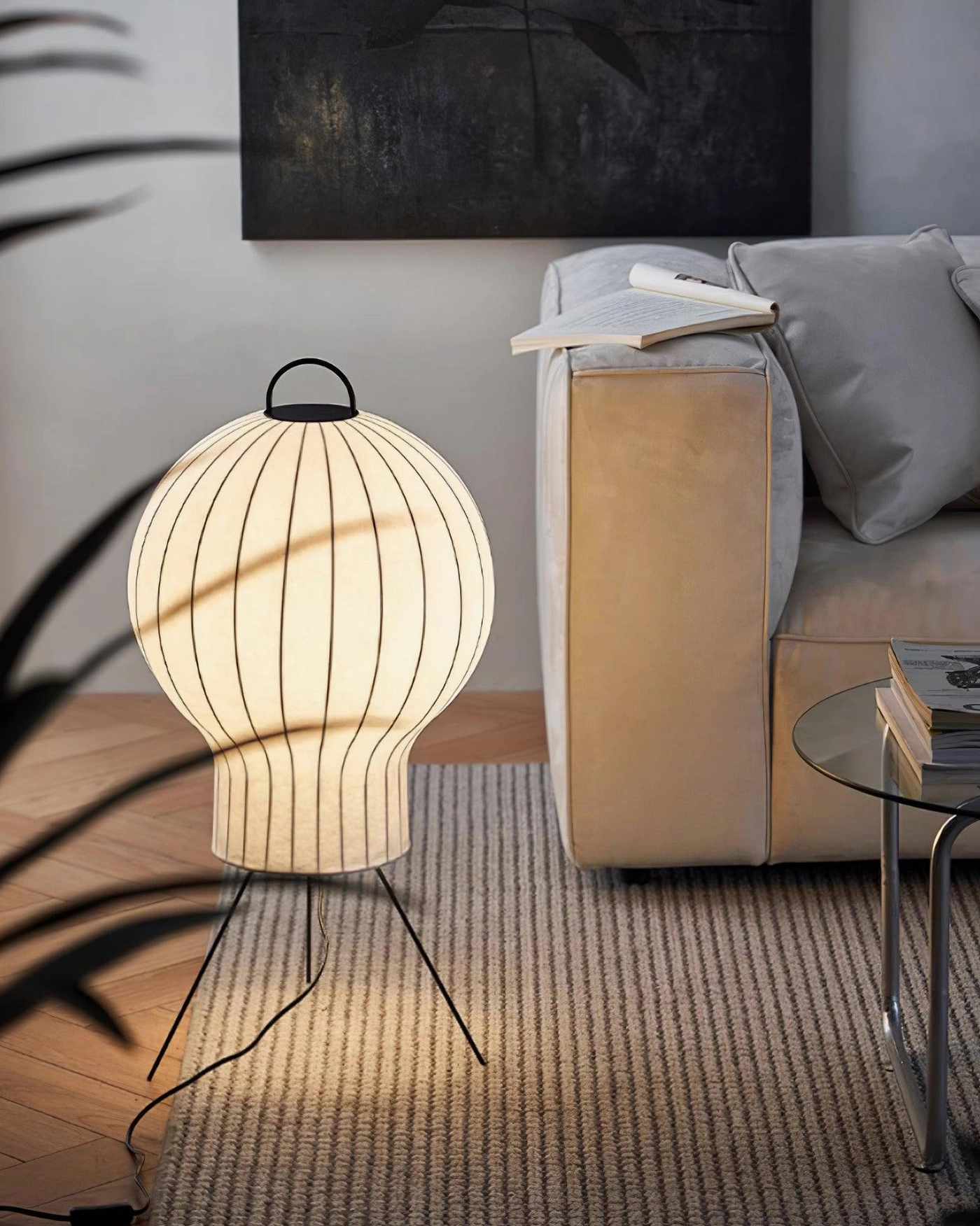 Medieval silk floor lamp color comparison black and white shade options