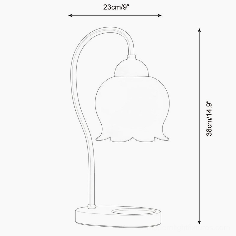 Meliora candle warmer lamp technical specifications height width dimensions drawing
