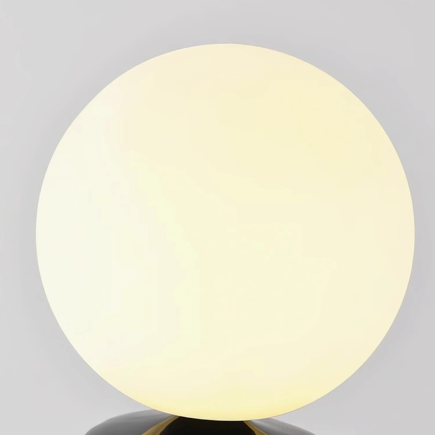 Black frosted glass sphere floor lamp minimalist design scandinavian modern aesthetic