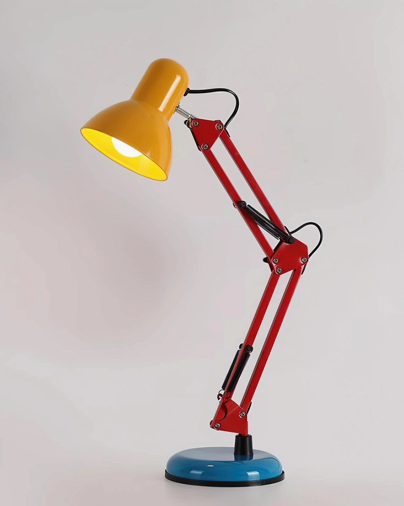 Memphis table lamp gift presentation - modern designer desk lamp gift idea for design professionals, architects, and creative gift-giving
