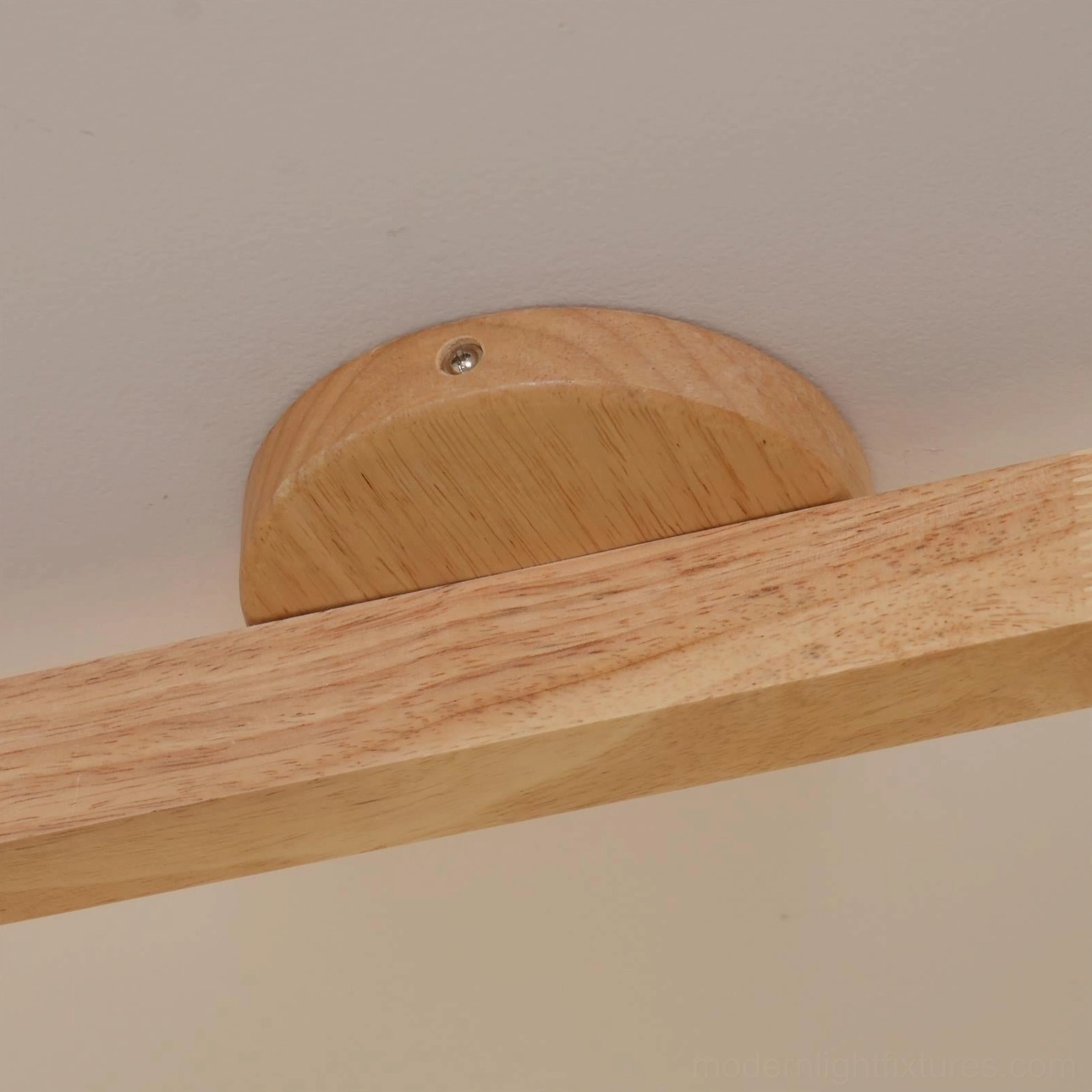 Merlo track light wood finish options natural and walnut side by side