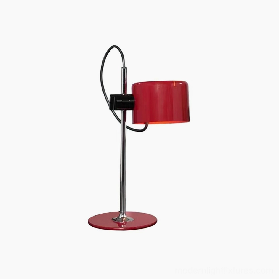 Metro spot table lamp polished chrome frame glossy shade - modern minimalist accent lighting