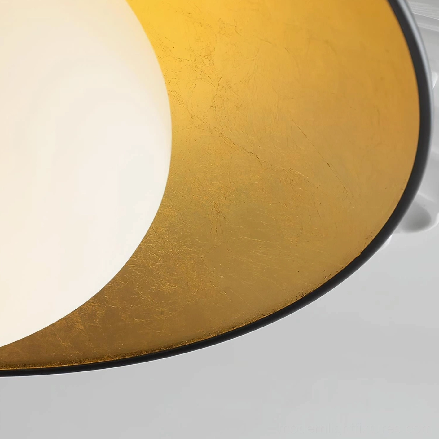 Mezo modern ceiling light fixture architectural detail overhead installation perspective