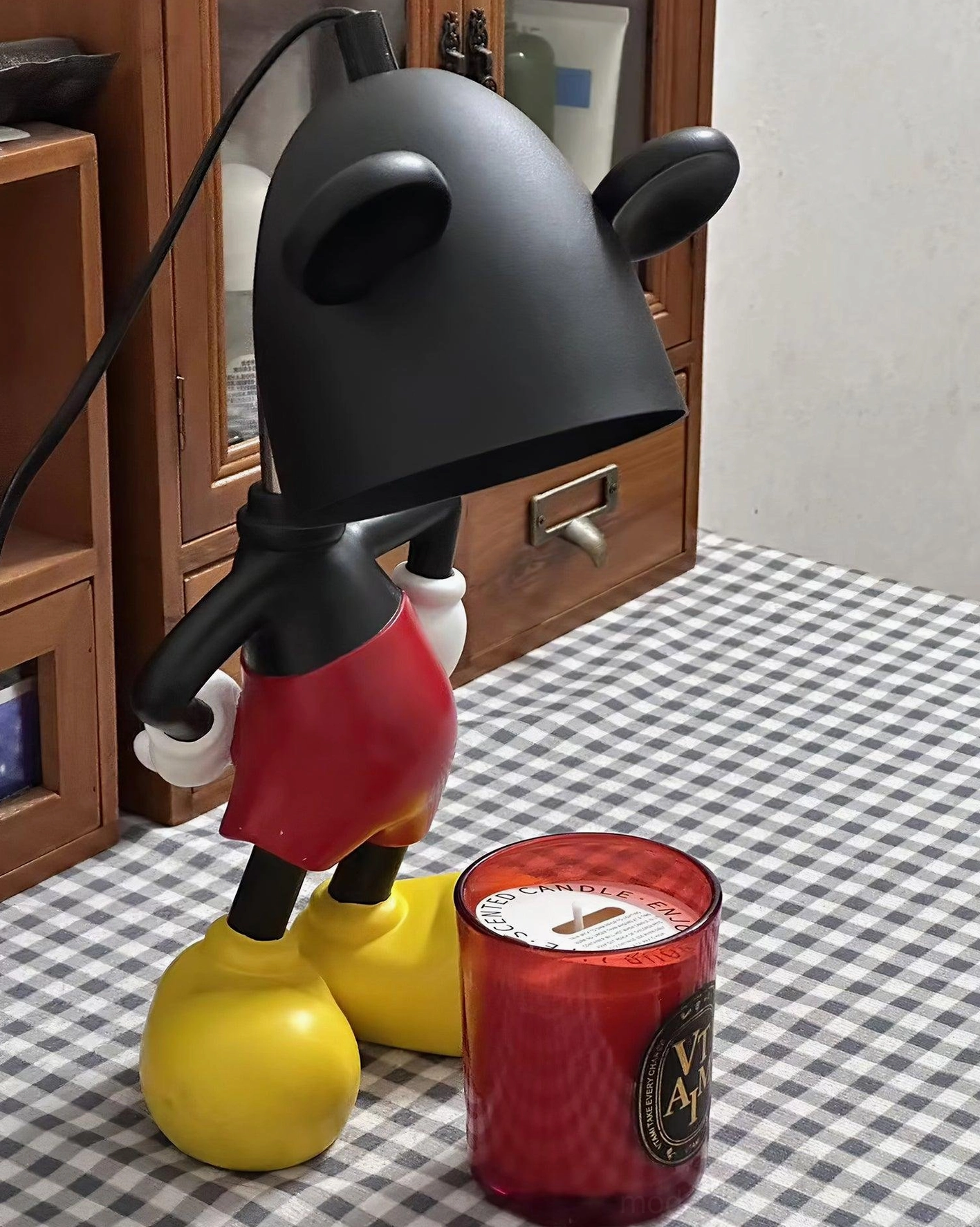 Mickey character candle warmer lamp black color option