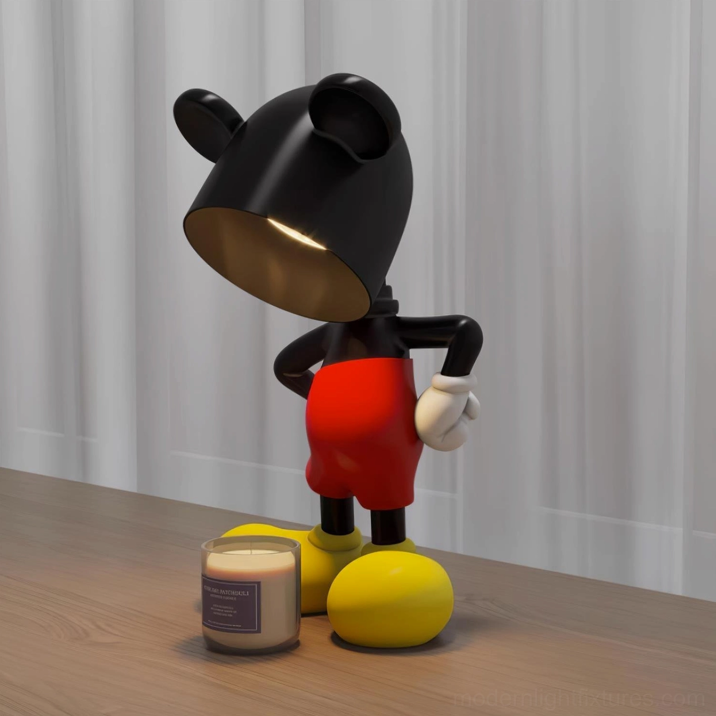 Mickey candle warmer lamp power cord switch and plug options