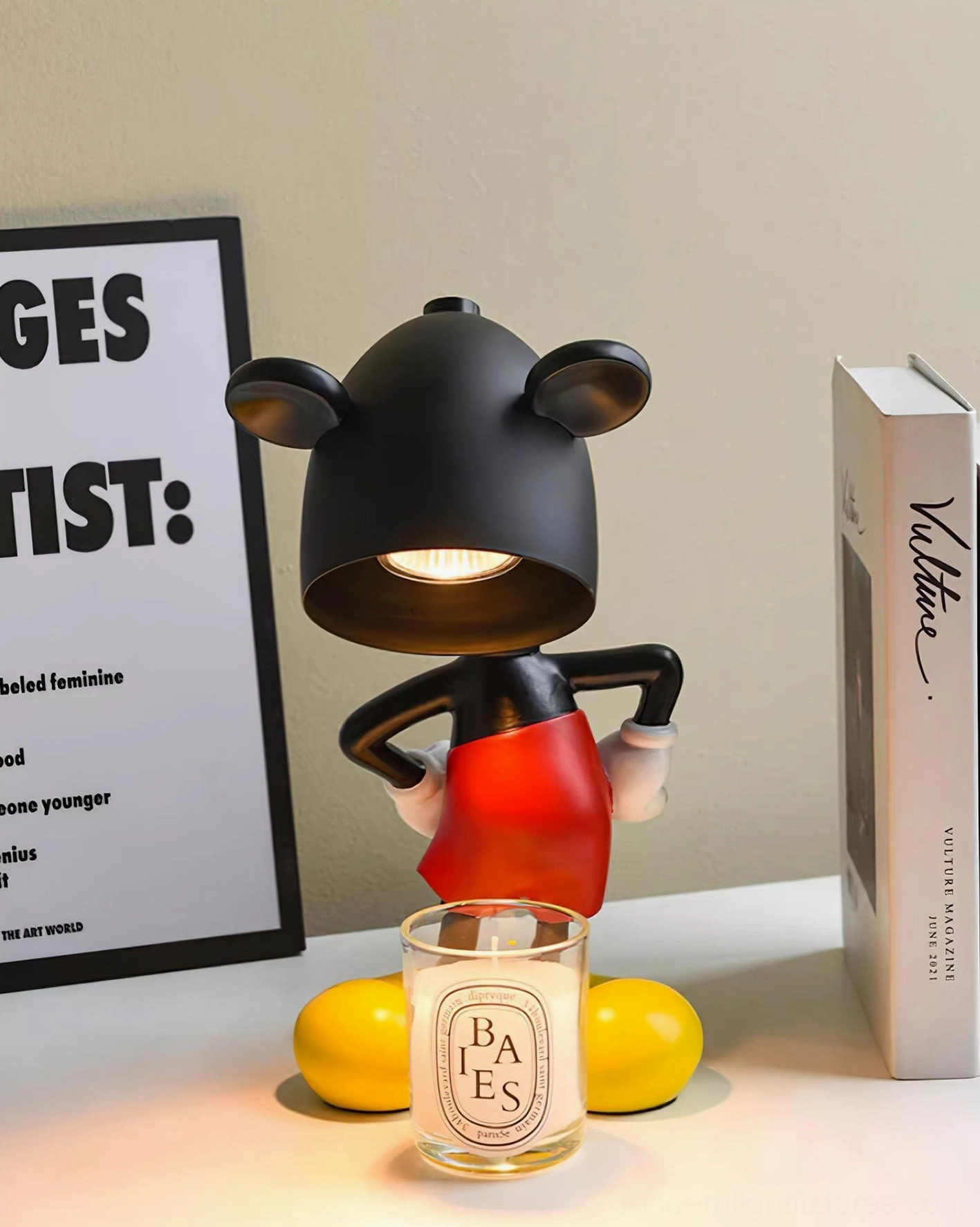 Mickey candle warmer lamp international plug options US UK EU AU