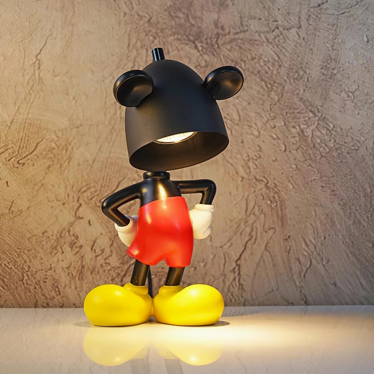 Mickey candle warmer lamp ambiance lighting with warm glow effect