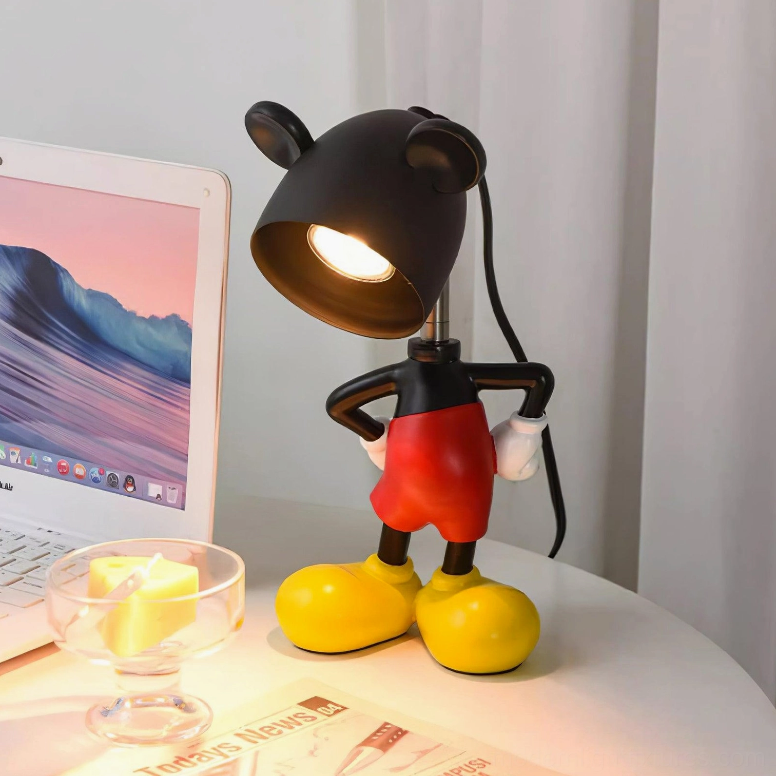 Mickey candle warmer lamp room decor styling ideas and placement