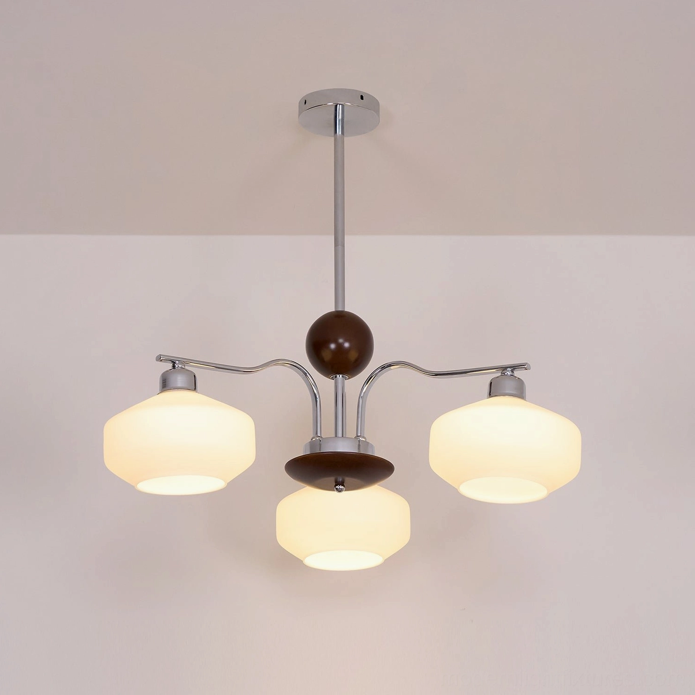 Mid-century sputnik chandelier artistic composition showing design elegance and glass optics
