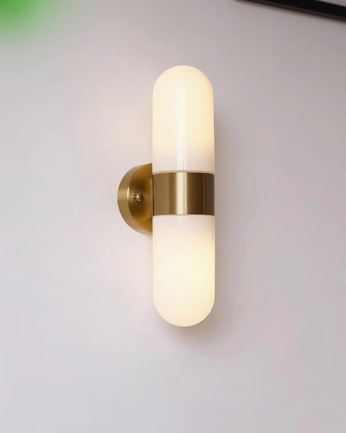 Modern cylindrical wall sconce - minimalist geometry and clean form