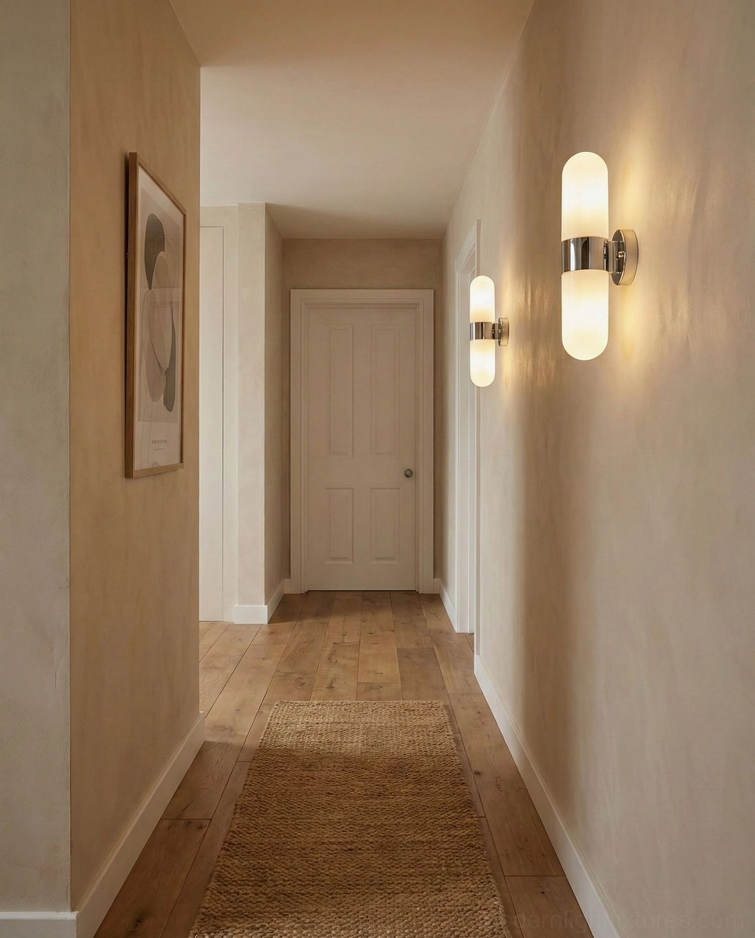 Milano cylindrical wall sconce fixture - modern minimalist design with clean lines