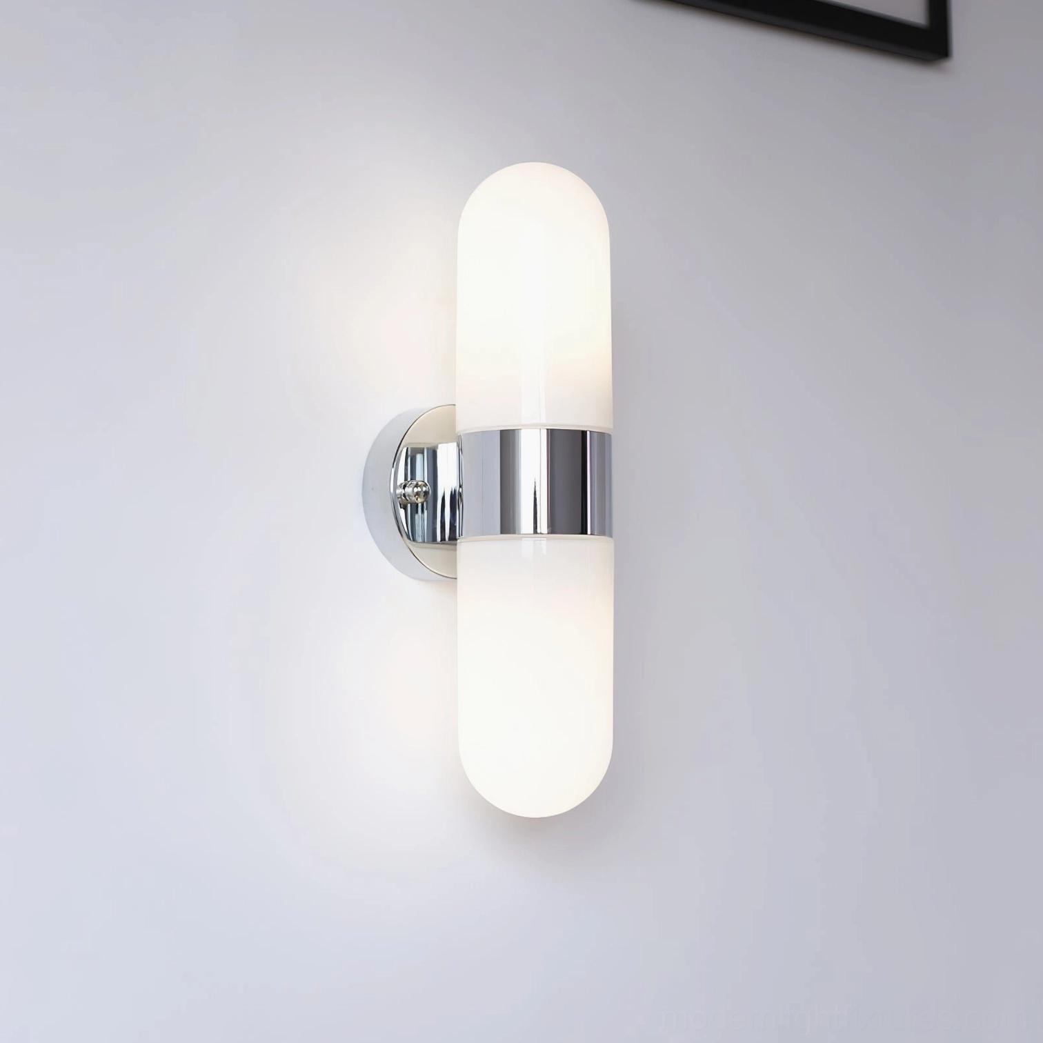 Contemporary wall sconce installation example - interior design application