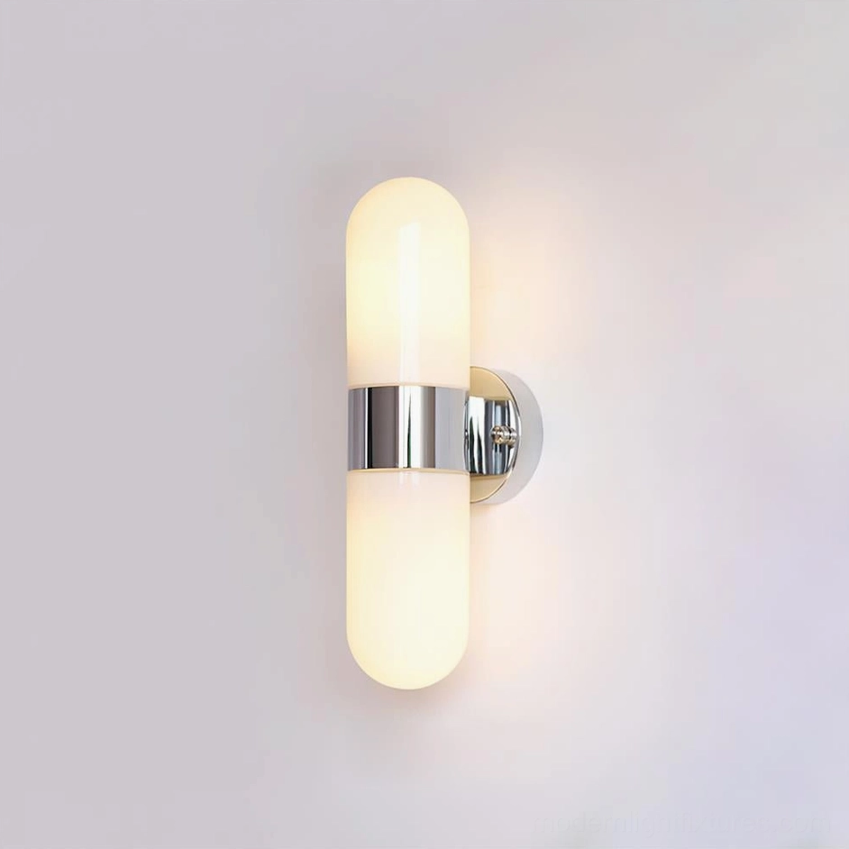 Milano wall sconce with polished chrome finish - sleek ultra-modern aesthetic