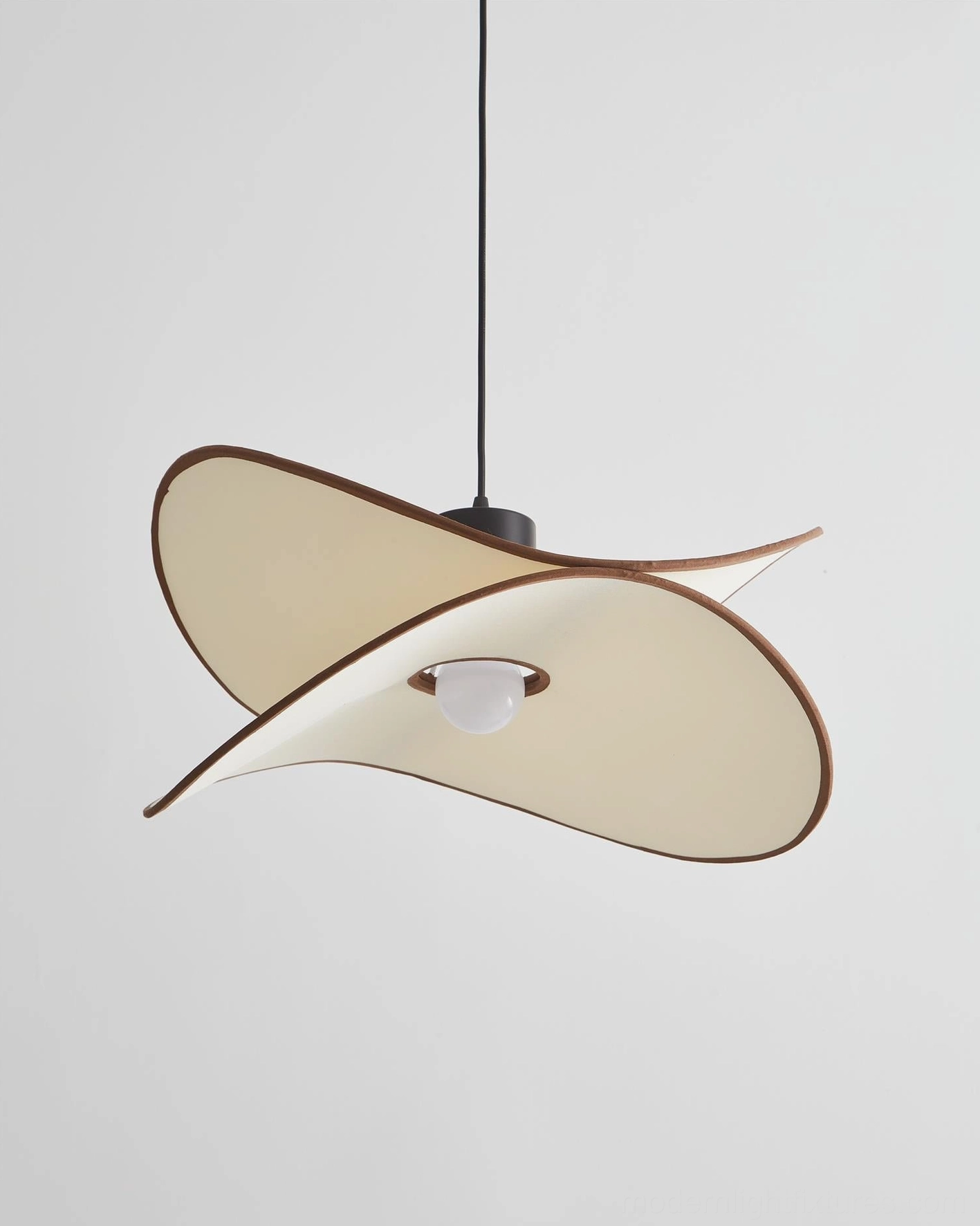 Miley modern pendant light showing compatibility with dimmer switches and warm light intensity control capability