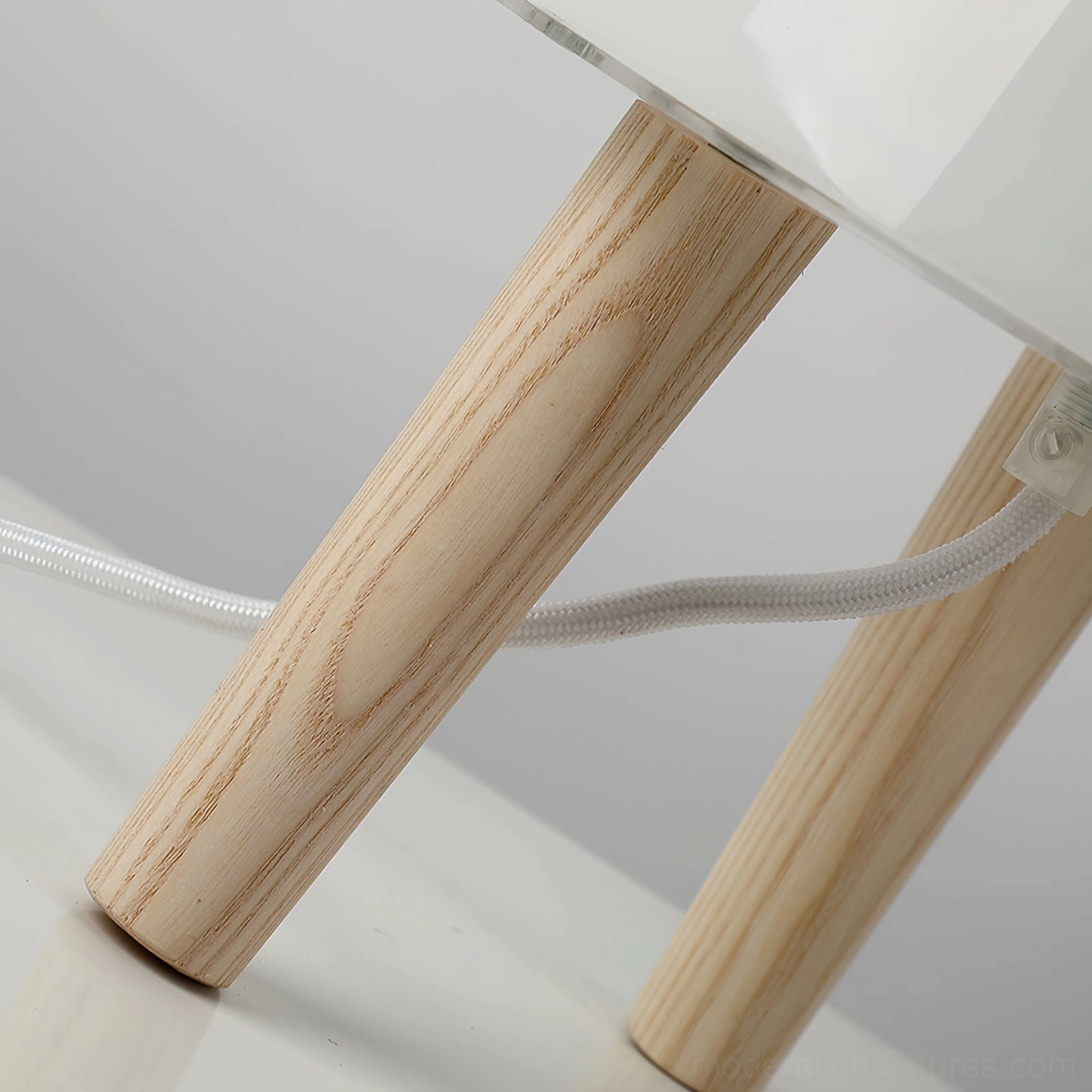 Functional modern milk glass table lamp with push-button switch and 59-inch power cord, compatible with dimmer switches