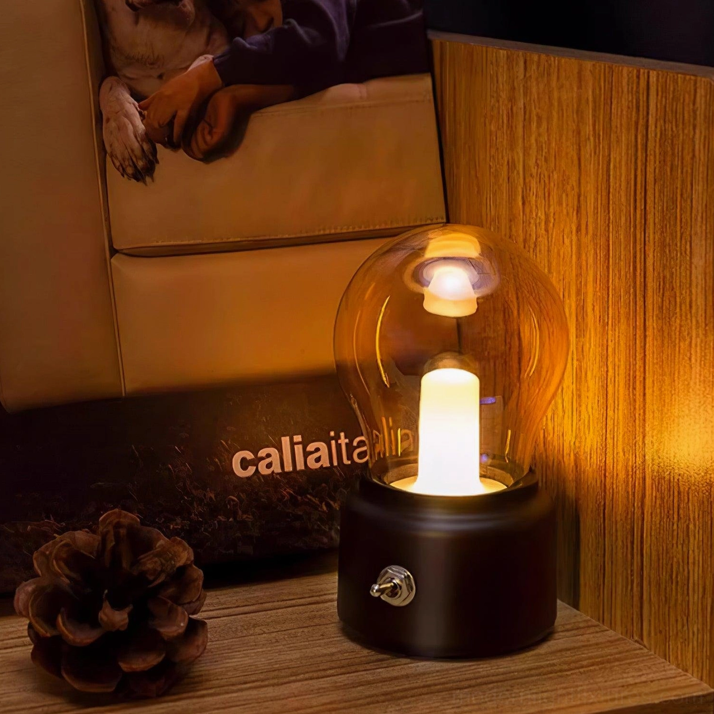 Mini table lamp warm 3000K color temperature cozy reading nook ambiance