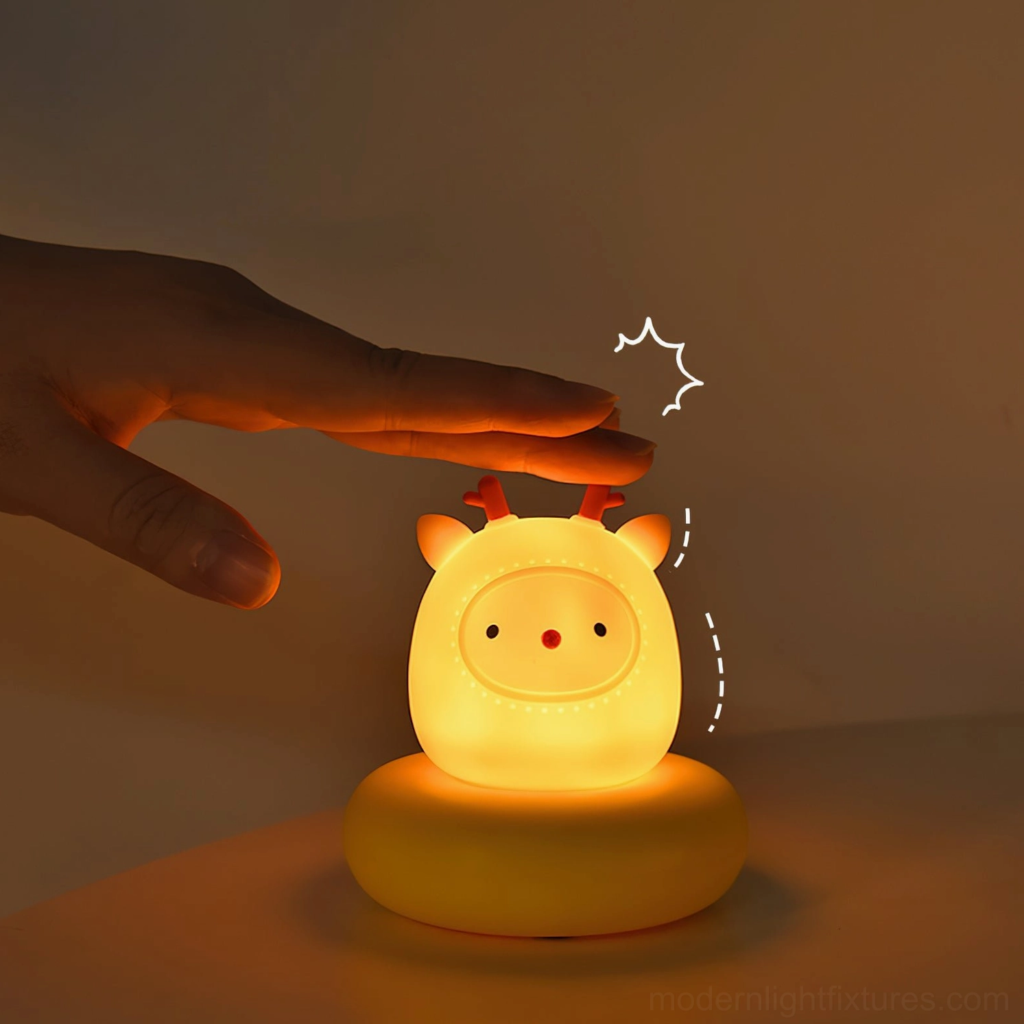 Rechargeable Mini Mushroom Table Lamp multiple angle view