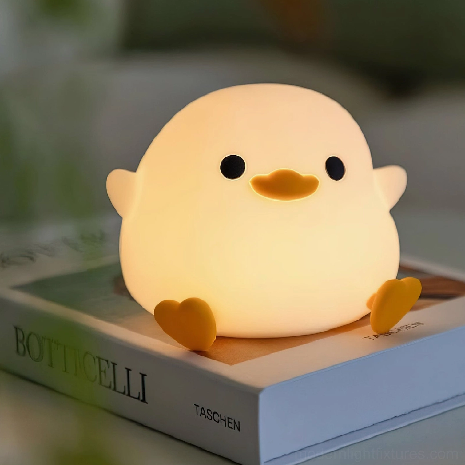 Portable Mini Mushroom Lamp glowing - Bath and wellness space lighting