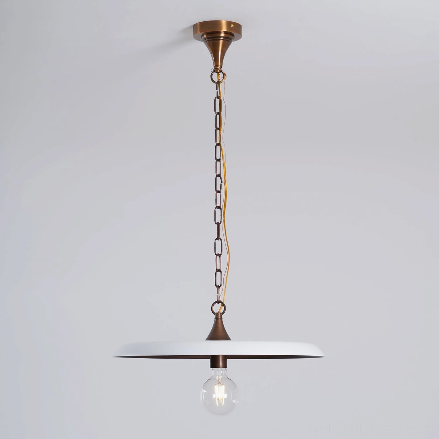 Minimalist disc pendant light color coordination guide - finish selection interior design